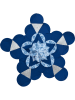 folia PAPER Creativiteitsset "Fancy-Shapes" zilverkleurig/blauw