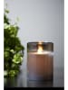 STAR Trading LED-Windlicht "M-Twinkle" in Schwarz - (H)10 x Ø 7,5 cm