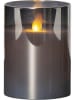 STAR Trading LED-Windlicht "M-Twinkle" in Schwarz - (H)10 x Ø 7,5 cm