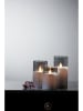 STAR Trading LED-Windlicht "M-Twinkle" in Schwarz - (H)10 x Ø 7,5 cm