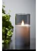 Best Season Świecznik LED w kolorze czarnym - wys. 15 x Ø 7,5 cm