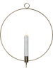 STAR Trading Decoratieve ledhanger "Flame Wall" messingkleurig - Ø 28 cm