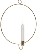 STAR Trading Decoratieve ledhanger "Flame Wall" messingkleurig - Ø 28 cm