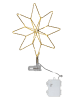 Best Season LED-Baumspitze "Topsy" in Gold - (B)23 x (H)30 cm
