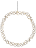 STAR Trading LED-Dekohänger "Hoop" in Messing - Ø 30 cm