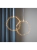 STAR Trading Dekoracyjna zawieszka LED "Hoop" w kolorze złotym - Ø 30 cm