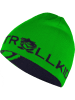 Trollkids Dwustronna czapka beanie "Trollfjord" w kolorze zielono-granatowym