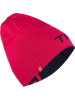 Trollkids Dwustronna czapka beanie "Trollfjord" w kolorze różowo-granatowym
