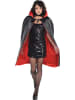 amscan Kostuumcape "Vampir" zwart/rood