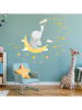 Ambiance Wandtattoo "Elephant and rabbit catch the stars"