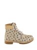 Noosy Leder-Boots in Beige/ Bunt