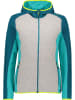 CMP Fleecejacke in Türkis/ Grau