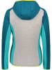 CMP Fleecejacke in Türkis/ Grau