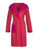 ESPRIT Bademantel ''Striped Hoody'' in Pink/ Orange