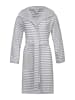 ESPRIT Bademantel ''Striped Hoody'' in Grau