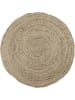 THE HOME DECO FACTORY Jute-Teppich in Beige - Ø 80 cm