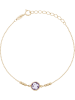 OR ÉCLAT Gold-Armkette "Dream" mit Edelstein