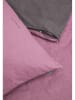 Schiesser Feinbiber-Bettwäsche-Set in Rosa/ Grau