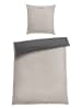 Schiesser Fijnbiber beddengoedset antraciet/beige