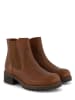 TRAVELIN' Leder-Chelsea-Boots "Borgen" in Hellbraun