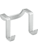 metaltex Doppelhaken "Galileo" in Silber - (B)6 x (H)4 x (T)4 cm