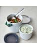 Black+Blum Pojemnik "Lunch Pot" w kolorze biało-oliwkowym - (W)19,5 x Ø 12 cm