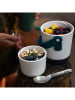 Black+Blum Lunchpot in Weiß/ Blau - 900 ml
