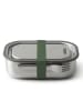 Black+Blum Pudełko w kolorze srebrno-zielonym na lunch - 20 x 6,5 x 15 cm