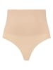 Bye Bra Stringi high waist w kolorze beżowym