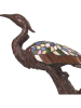 LumiLamp Tischleuchte "Vogel" in Braun/ Bunt - (H)53 cm