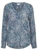 Kaffe Bluse "Geisa" in Blau/ Weiß