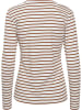 Kaffe Longsleeve "Liddy" in Weiß/ Braun