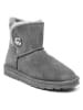 NICEBAY Leder-Winterboots "Beila" in Grau