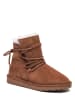 NICEBAY Leren winterboots "Leala" lichtbruin