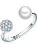 Perldesse Ring mit Perle und Edelsteinen