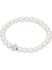 Perldesse Perlen-Armband mit Schmuckelement in Weiß