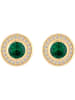 Park Avenue Pozłacane kolczyki-wkrętki z kryształami Swarovski