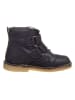 POM POM Leren boots donkerblauw