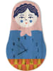 The Wild Hug Wanduhr "Matrioska" in Bunt - (B)40 x (H)40 cm