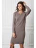 So Cachemire Strickkleid "Anir" in Taupe