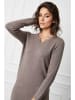 So Cachemire Strickkleid "Anir" in Taupe