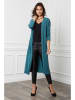 So Cachemire Cardigan "Balle" in Blau/ Grün