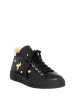 Patrizia Pepe Leder-Sneakers in Schwarz