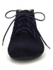 Think! Leren veterschoenen donkerblauw