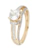 DIAMOND & CO Złoty pierścionek "Mackay" z diamentami
