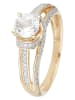 CARATELLI Gold-Ring "Mackay" mit Diamanten