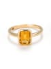 L'ARTISAN JOAILLIER Gouden ring "Classy" met citrien