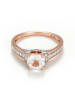 L'ARTISAN JOAILLIER Roségouden ring "Chera" met diamanten