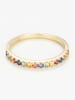 DIAMOND & CO Gouden ring "Multicolor" met edelstenen