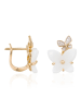 DIAMOND & CO Gouden oorstekers "Enisa" met diamanten